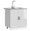 Kjøkkenskap Lucca 2 pcs Hvit 80 x 46 x 81.5 cm Konstruert tre