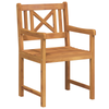 Hage Stol 4 pcs Brun 56 x 56 x 90 cm Massivt akasietre