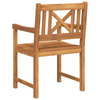 Hage Stol 4 pcs Brun 56 x 56 x 90 cm Massivt akasietre