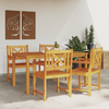 Hage Stol 4 pcs Brun 56 x 56 x 90 cm Massivt akasietre
