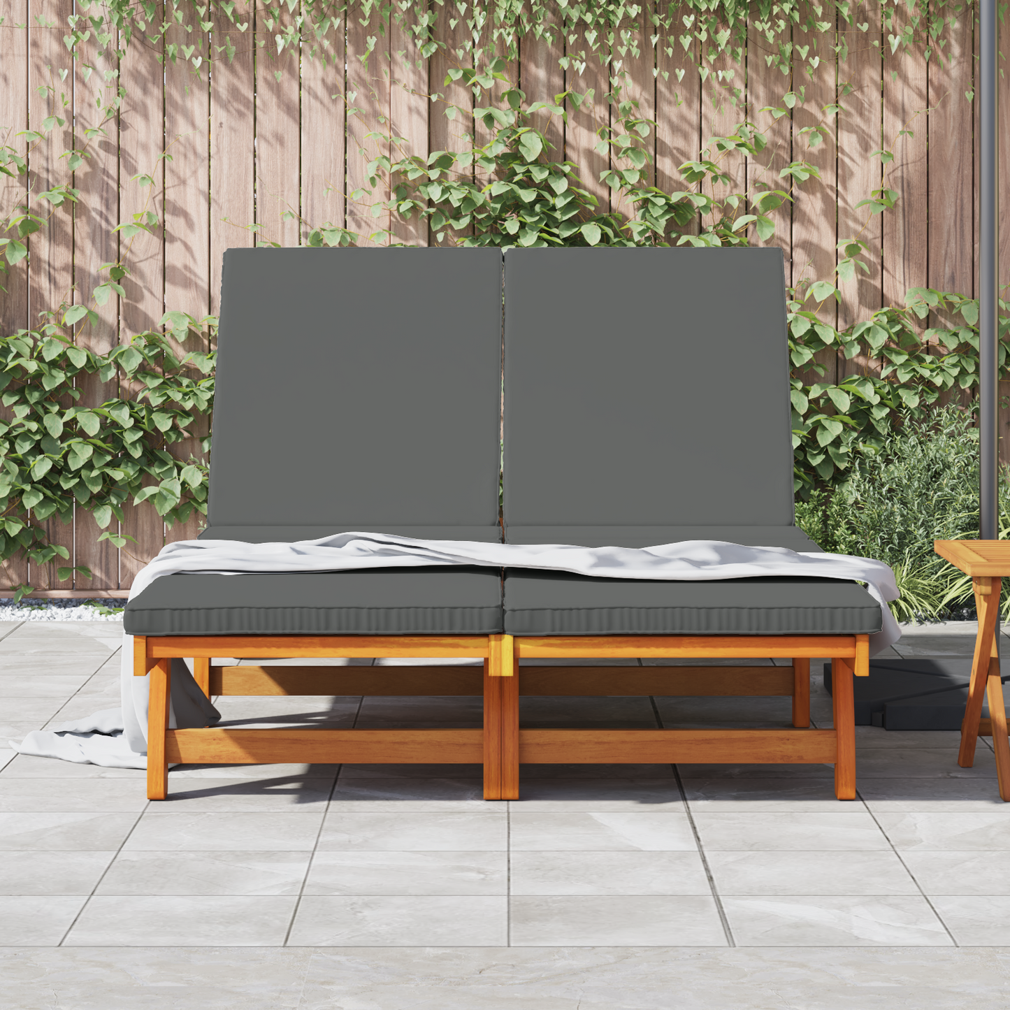 Solstol Brun 125 x 200 x 84 cm Solid akasietre