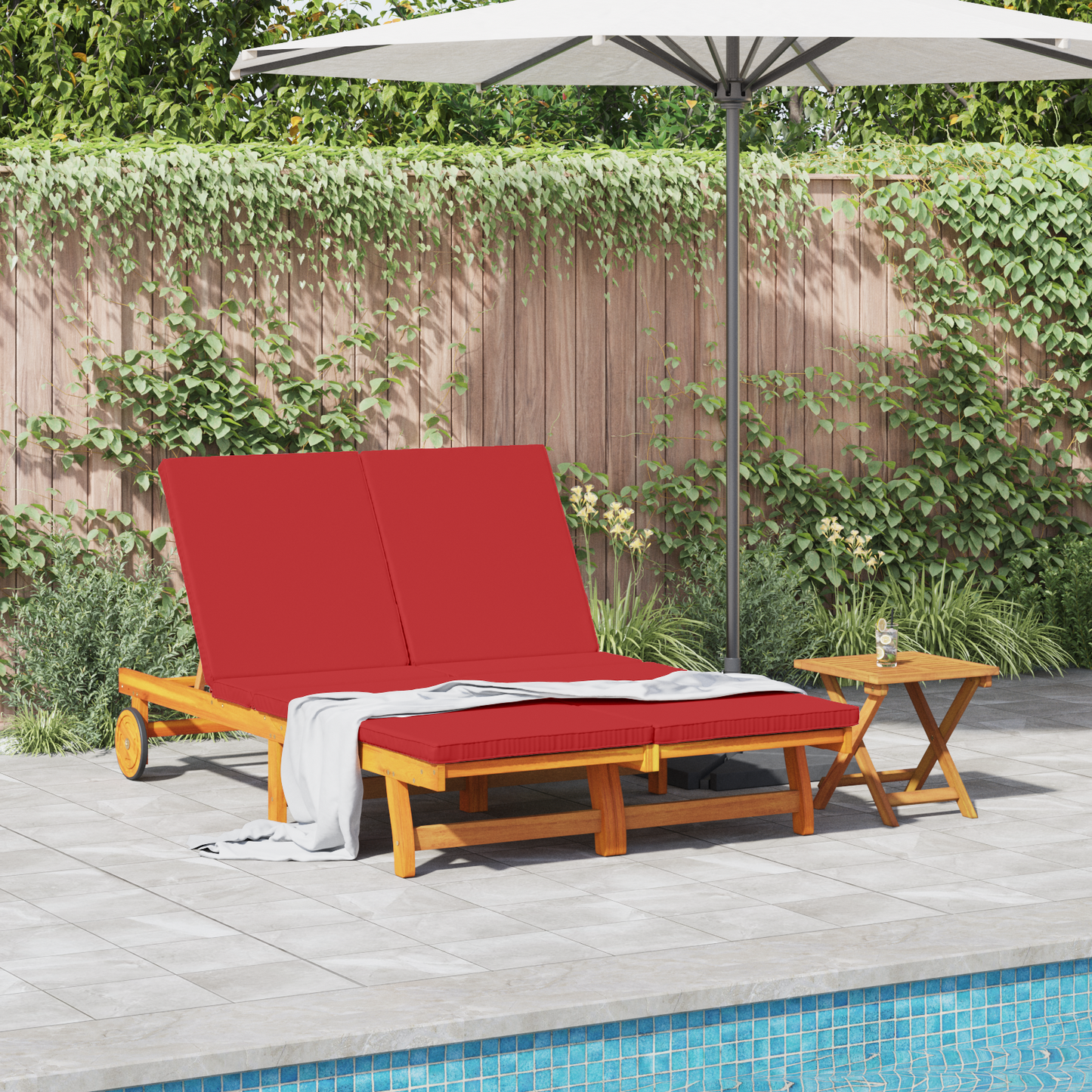 Solstol Brun 125 x 200 x 84 cm Solid akasietre