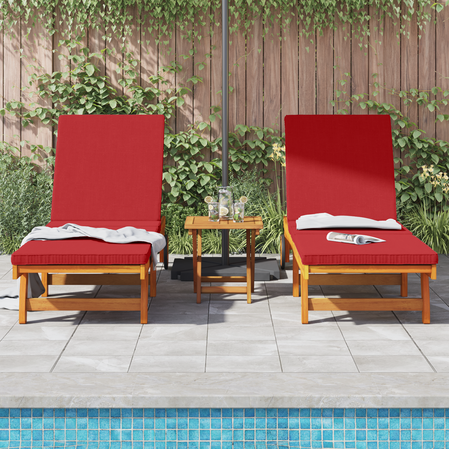Solstol 2-person 2 pcs Brun Solid akasietre