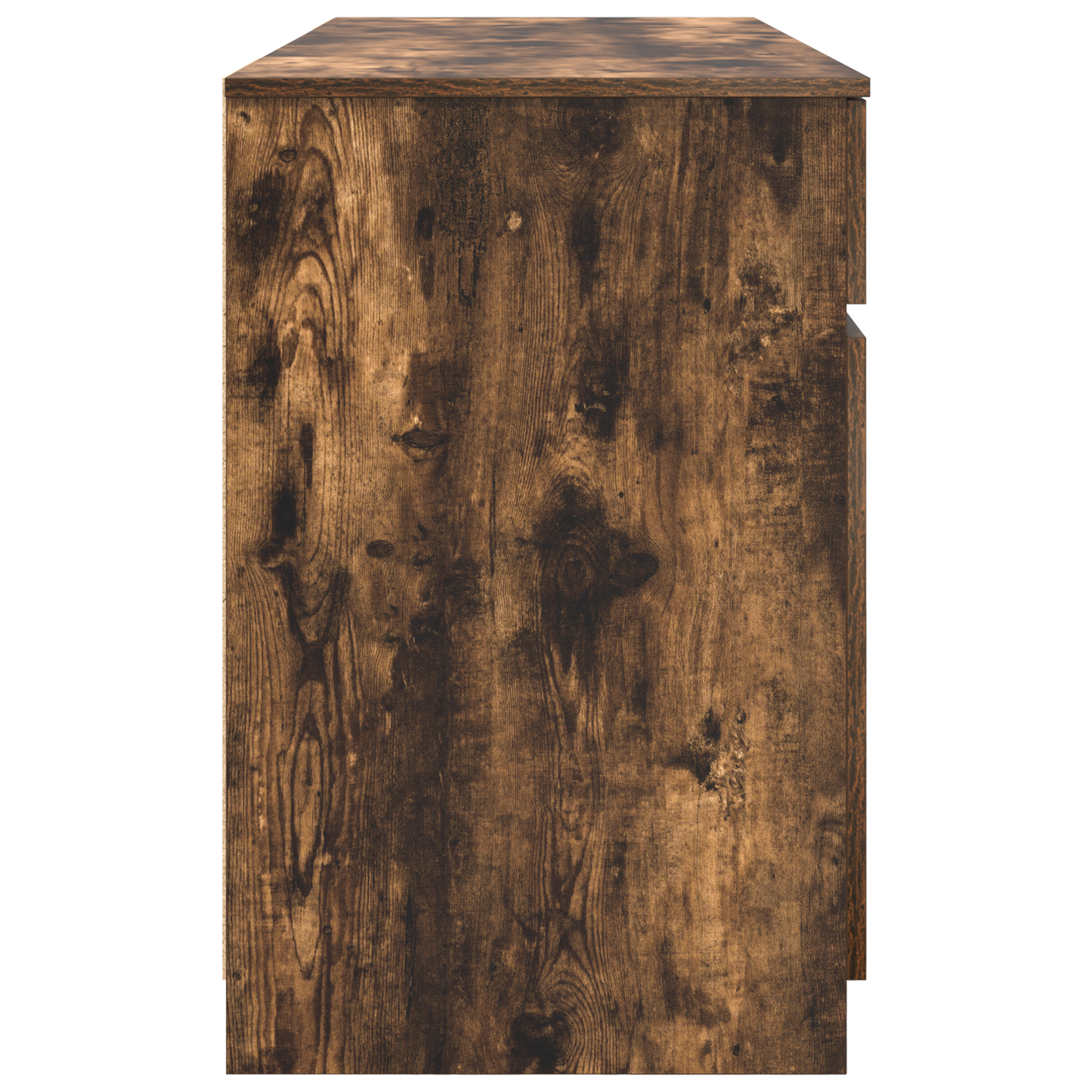 Skrivebord med skuff Røkt eik 140 x 49 x 76 cm Konstruert tre