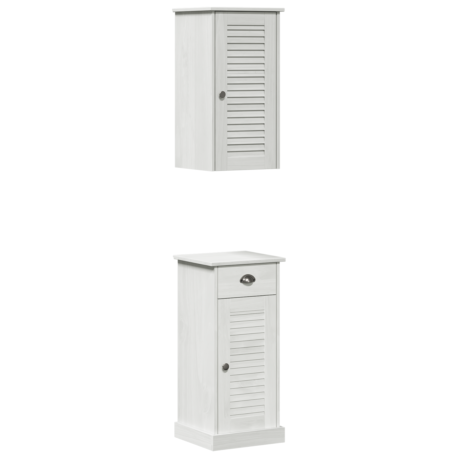 Baderomsinnredningssett VIGO 2 pcs Brun og hvit 37 x 34 x 80 cm