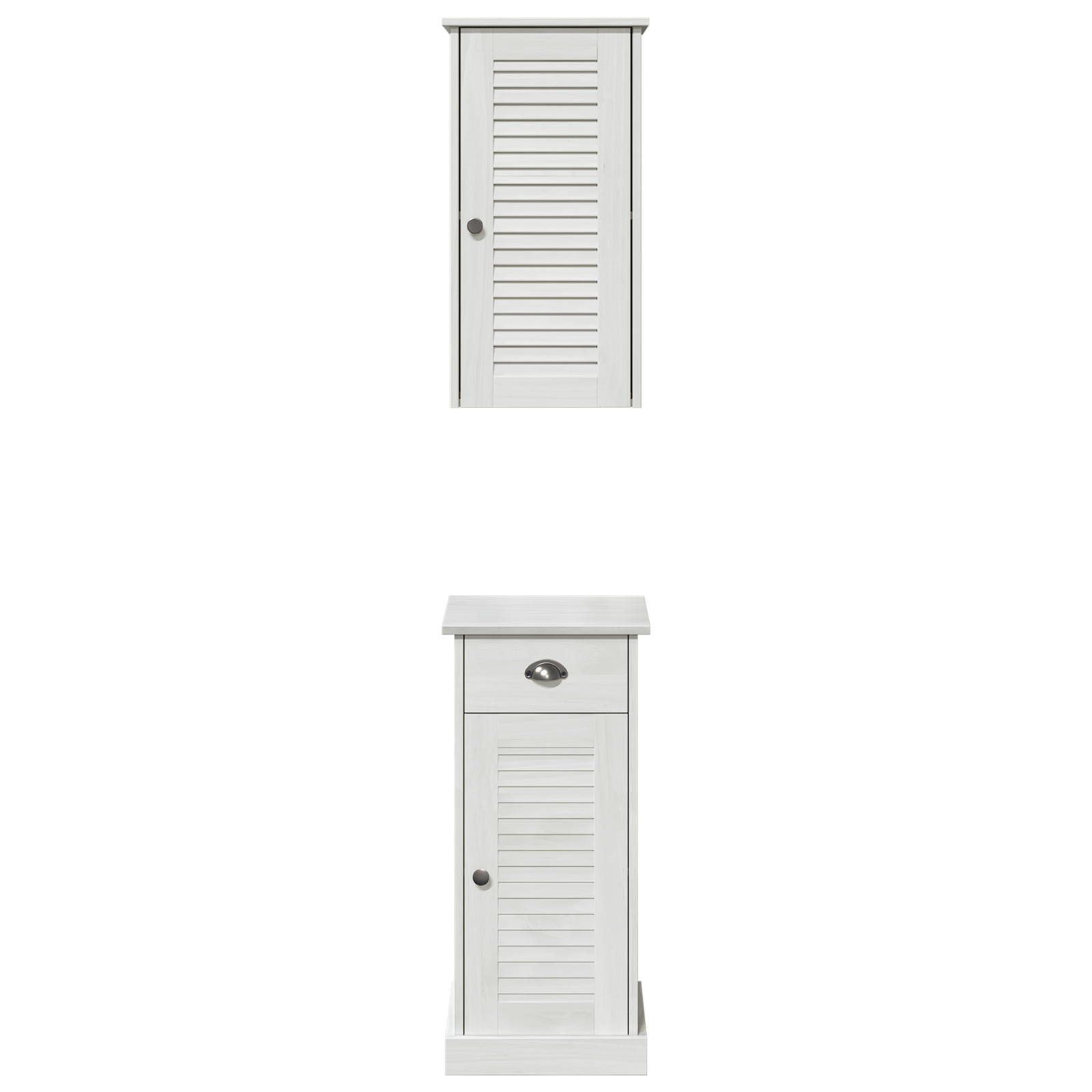 Baderomsinnredningssett VIGO 2 pcs Brun og hvit 37 x 34 x 80 cm