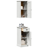 Baderomsinnredningssett VIGO 2 pcs Brun og hvit 37 x 34 x 80 cm
