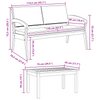 Bistrosett 3 pcs Brun 75 x 45 x 38cm Massivt akasietre