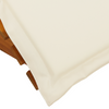 Solstol med pute 2 pcs Brun 60 x 154 x 74cm Massivt akasietre