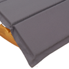 Solstol med pute 2 pcs Brun 60 x 154 x 74cm Massivt akasietre