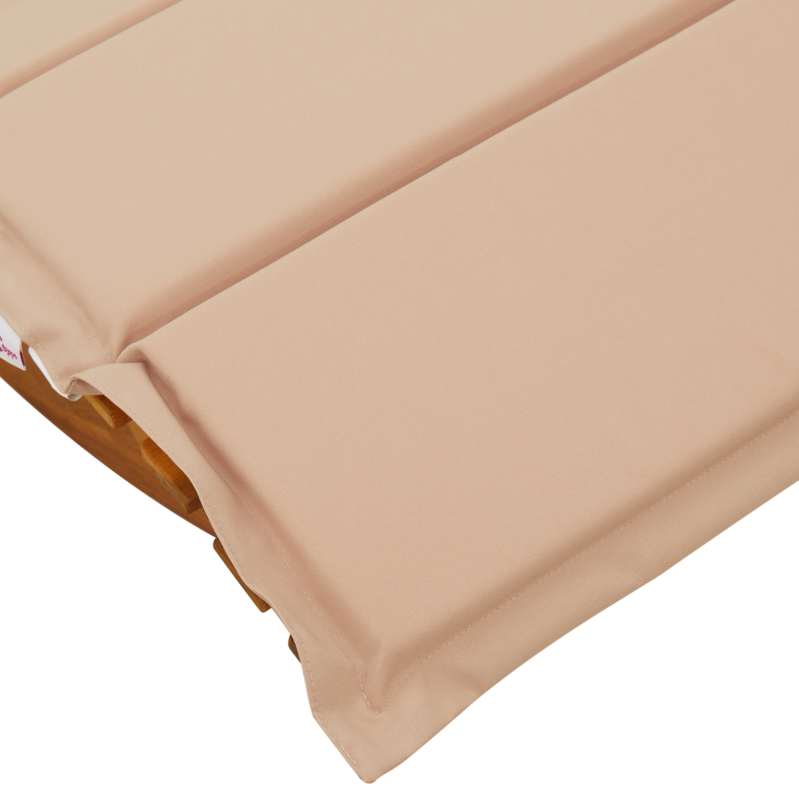 Solstol med pute 2 pcs Brun 60 x 154 x 74cm Massivt akasietre