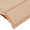 Solstol med pute 2 pcs Brun 60 x 154 x 74cm Massivt akasietre
