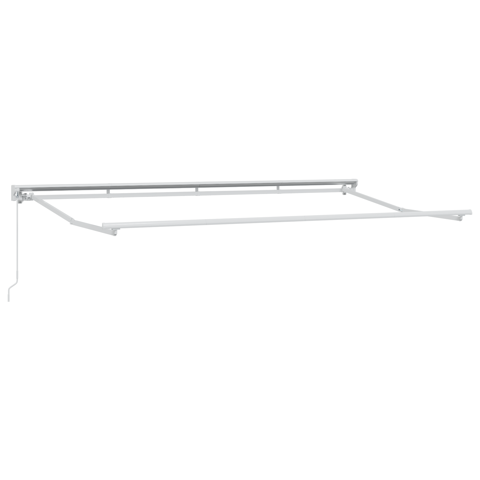 Innvendbar Markise Blå og hvite 350 x 200 cm Stoff og metall