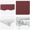 Innvendbar Markise Burgunder 350x200 cm stoff