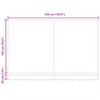 Innvendbar Markise Burgunder 350x200 cm stoff