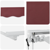 Innvendbar Markise Burgunder 350x200 cm stoff