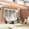 Innvendbar Markise Fargerik stripe 350x200 cm stoff