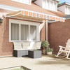 Innvendbar Markise Fargerik stripe 350x200 cm stoff