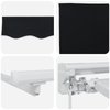 Innvendbar Markise Svart 350x200 cm stoff