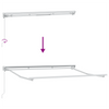 Innvendbar Markise Svart 350x200 cm stoff