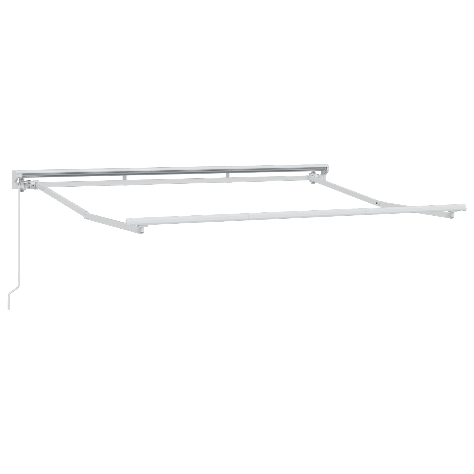 Innvendbar Markise Svart 350x200 cm stoff