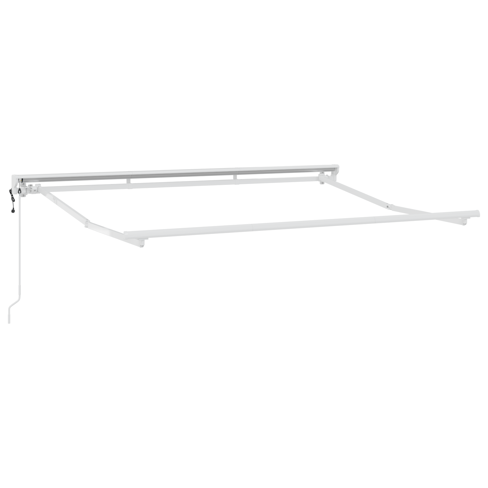 Innvendbar Markise Svart 350x200 cm stoff