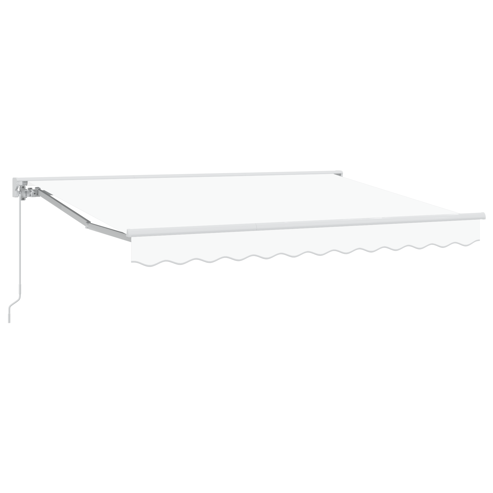 Innvendbar Markise Hvit 350x200 cm stoff