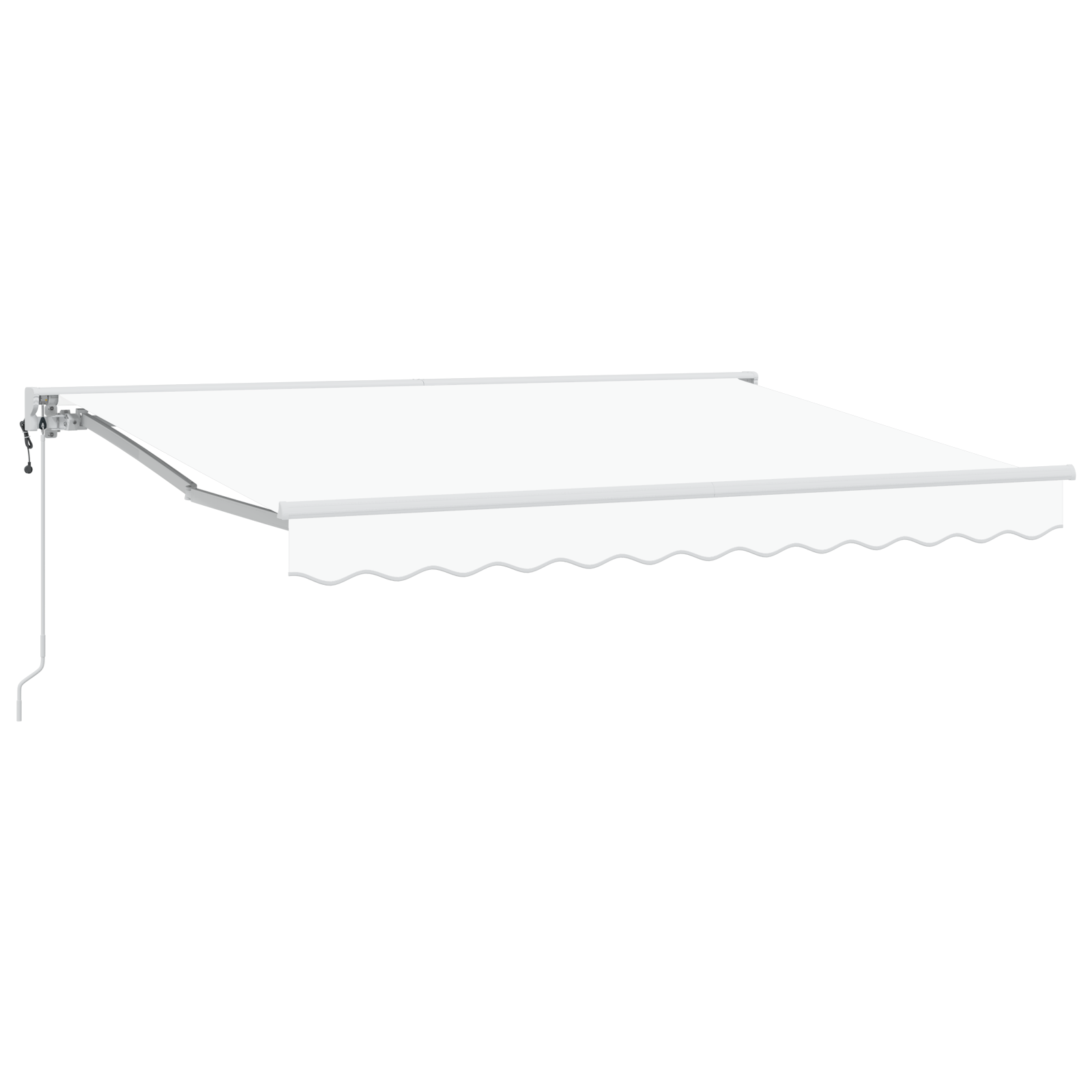 Innvendbar Markise Hvit 350x200 cm stoff