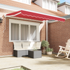 Innvendbar Markise Rød 350x200 cm stoff