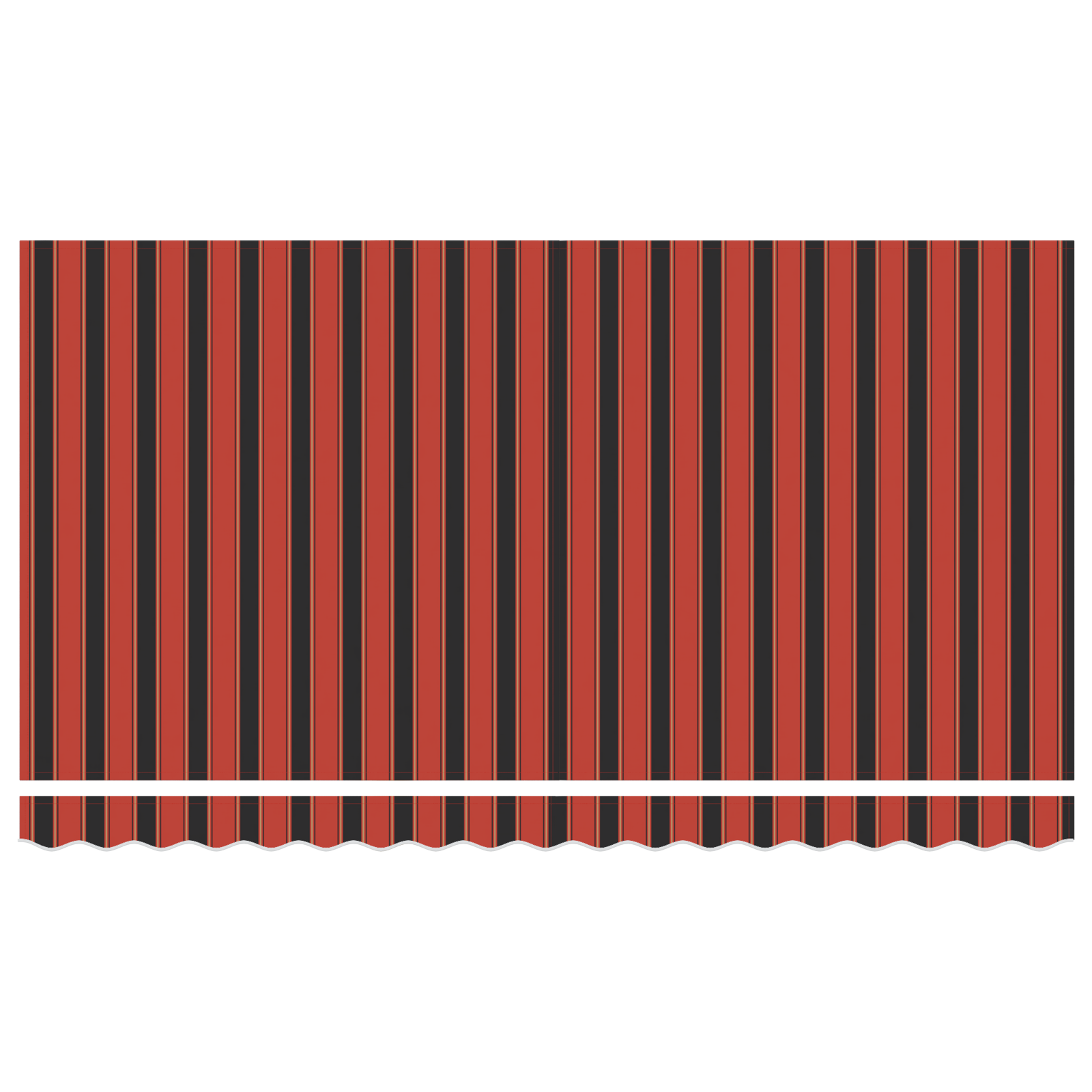 Innvendbar Markise Fargerik stripe 400x200 cm stoff