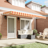 Innvendbar Markise Fargerik stripe 400x200 cm stoff