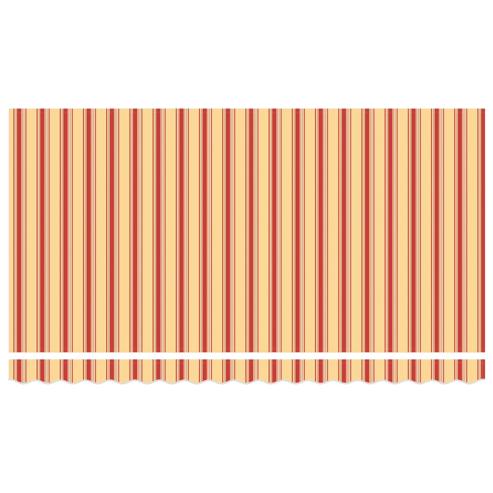 Innvendbar Markise Fargerik stripe 400x200 cm stoff