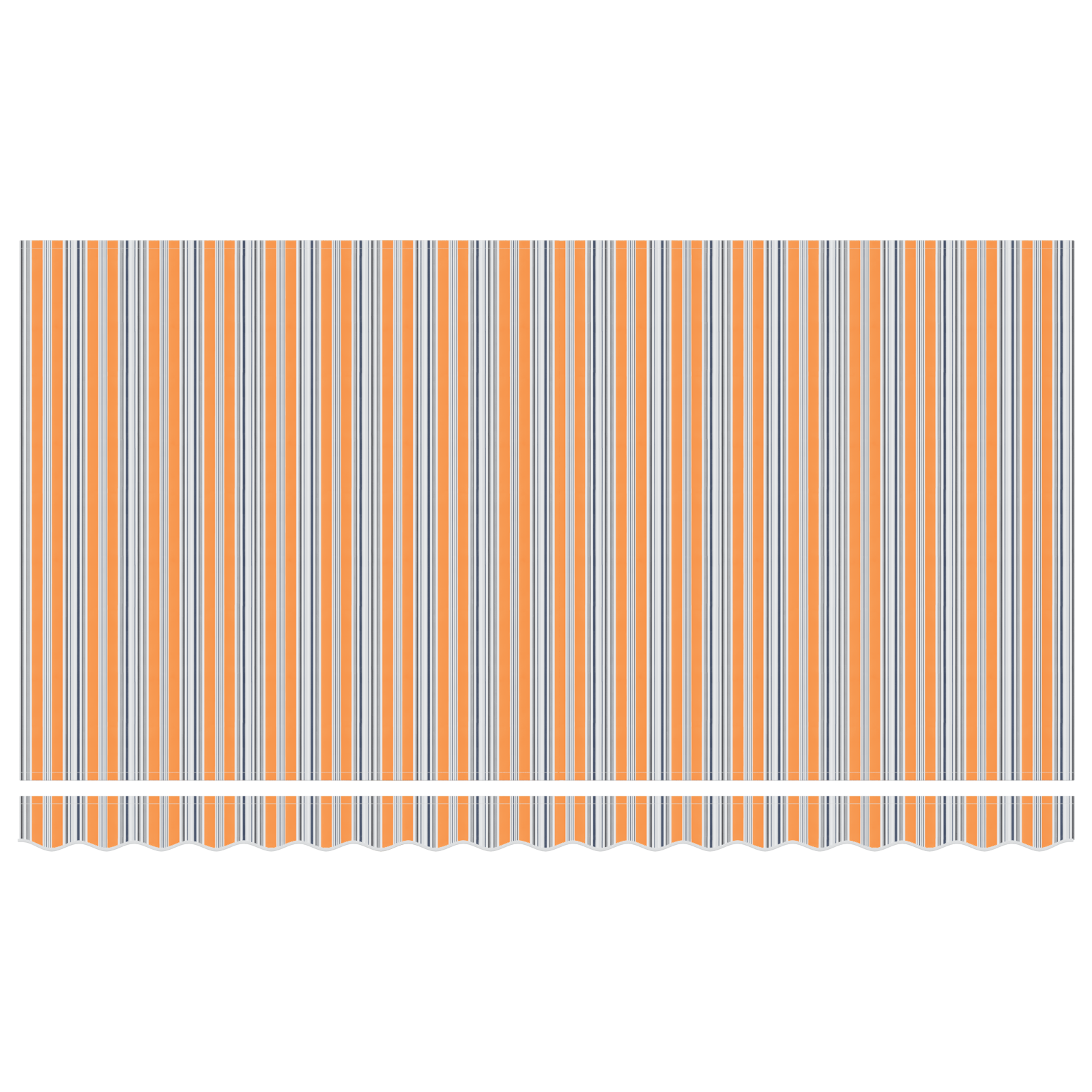 Innvendbar Markise Fargerik stripe 400x200 cm stoff