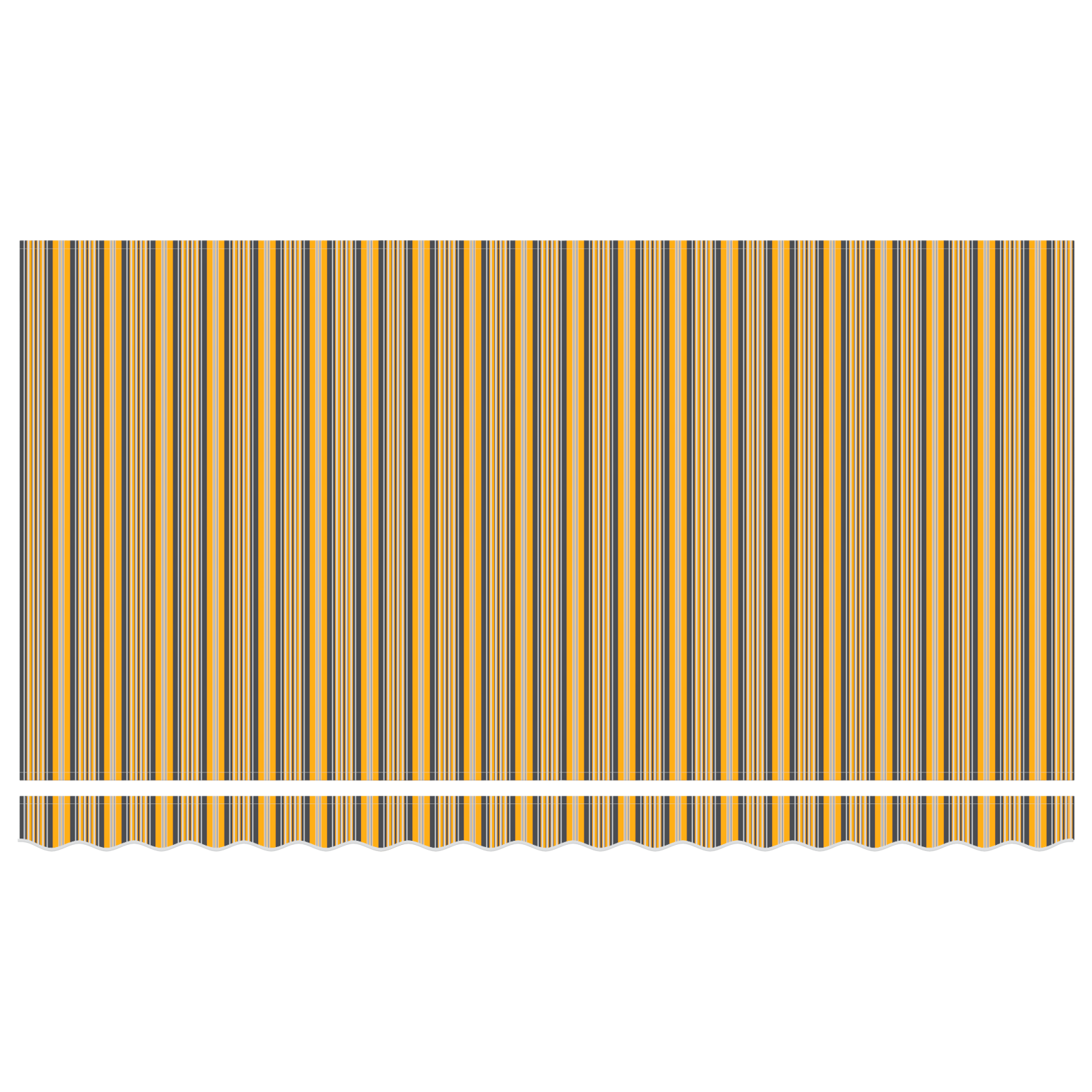 Innvendbar Markise Fargerik stripe 400x200 cm stoff