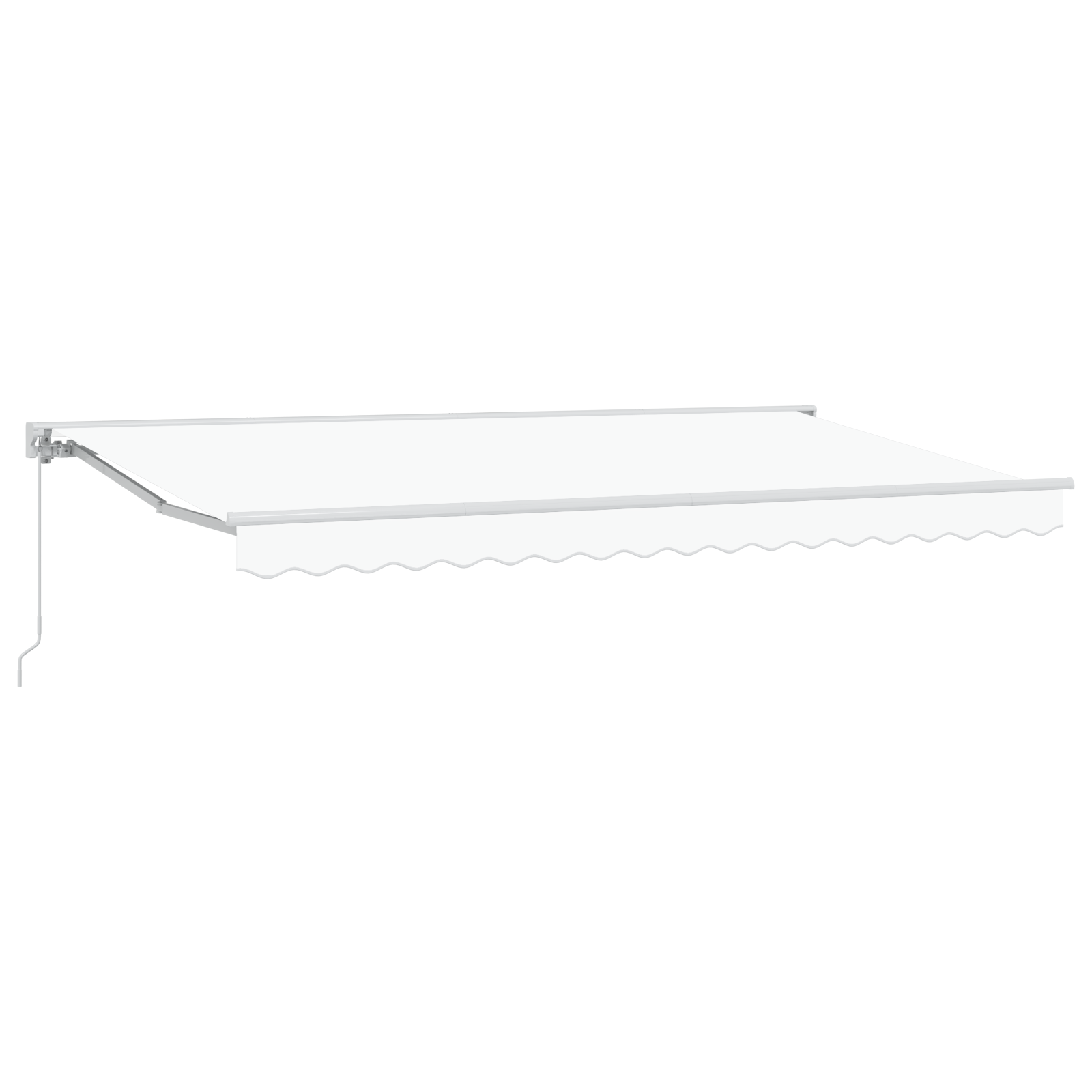 Innvendbar Markise Hvit 400x200 cm stoff