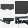 Innvendbar Markise Antrasitt 300x250 cm stoff