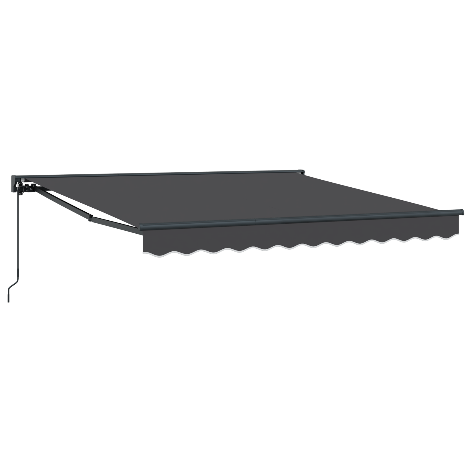Innvendbar Markise Antrasitt 300x250 cm stoff
