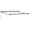 Innvendbar Markise Antrasitt 300x250 cm stoff