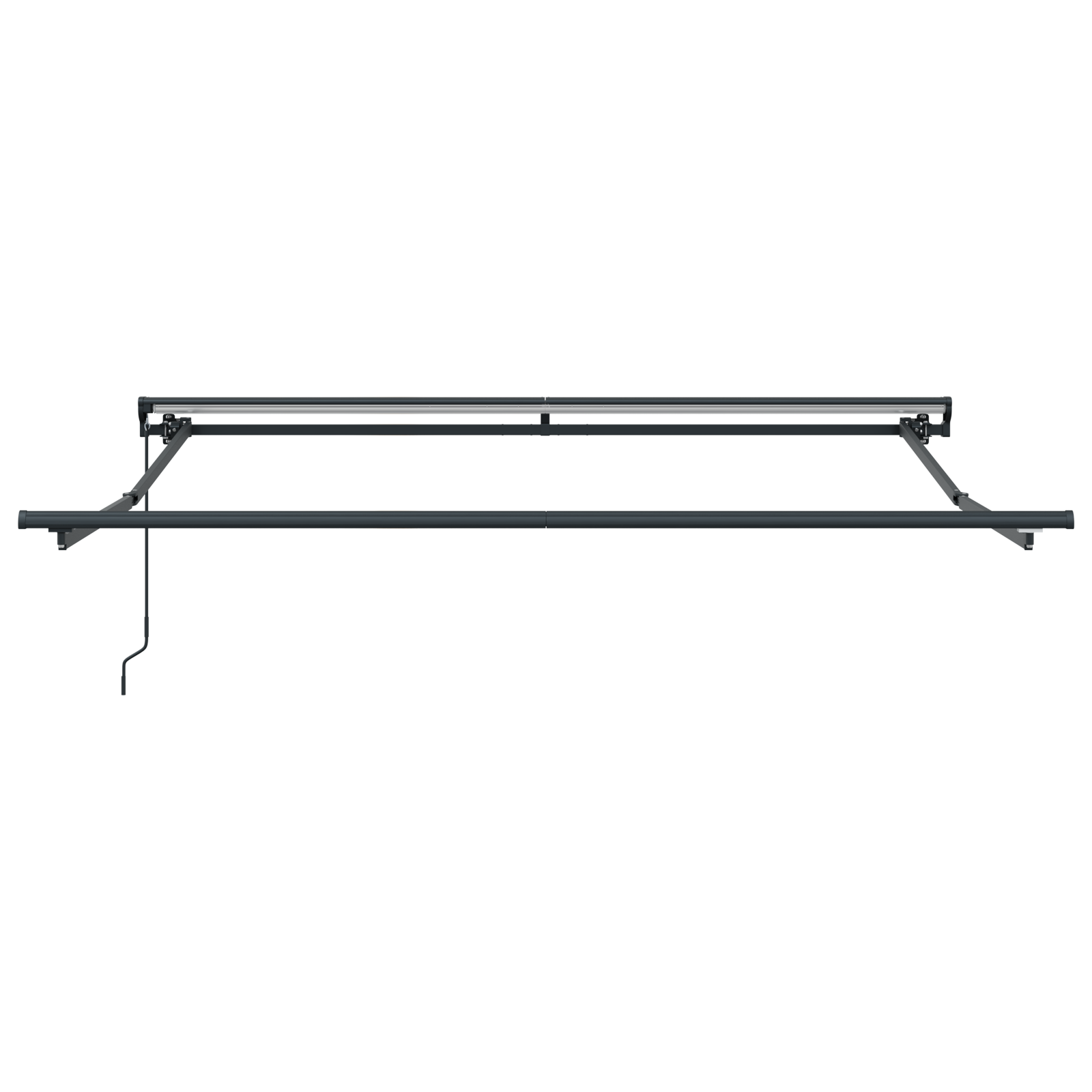 Innvendbar Markise Antrasitt 300x250 cm stoff