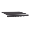 Innvendbar Markise Antrasitt 300x250 cm stoff