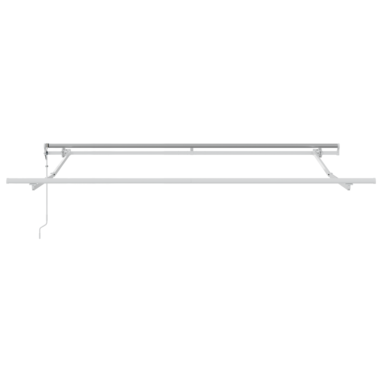 Uttrekkbar markise oransje og brun 300 x 250 cm