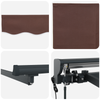 Innvendbar Markise Brun 300x250 cm stoff