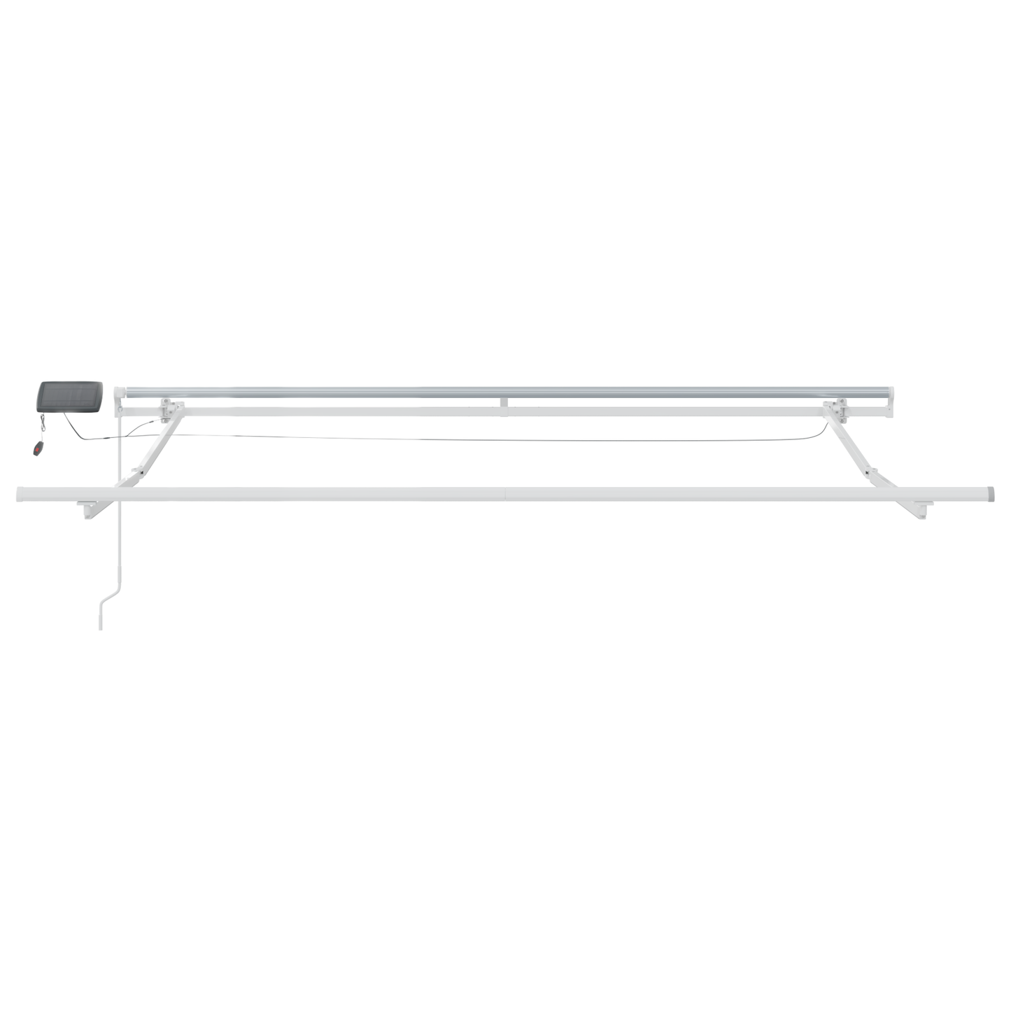 Uttrekkbar markise Flerfarget 300 x 250 cm Stoff og Aluminium