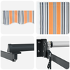 Innvendbar Markise Flerfarget 300x250 cm stoff