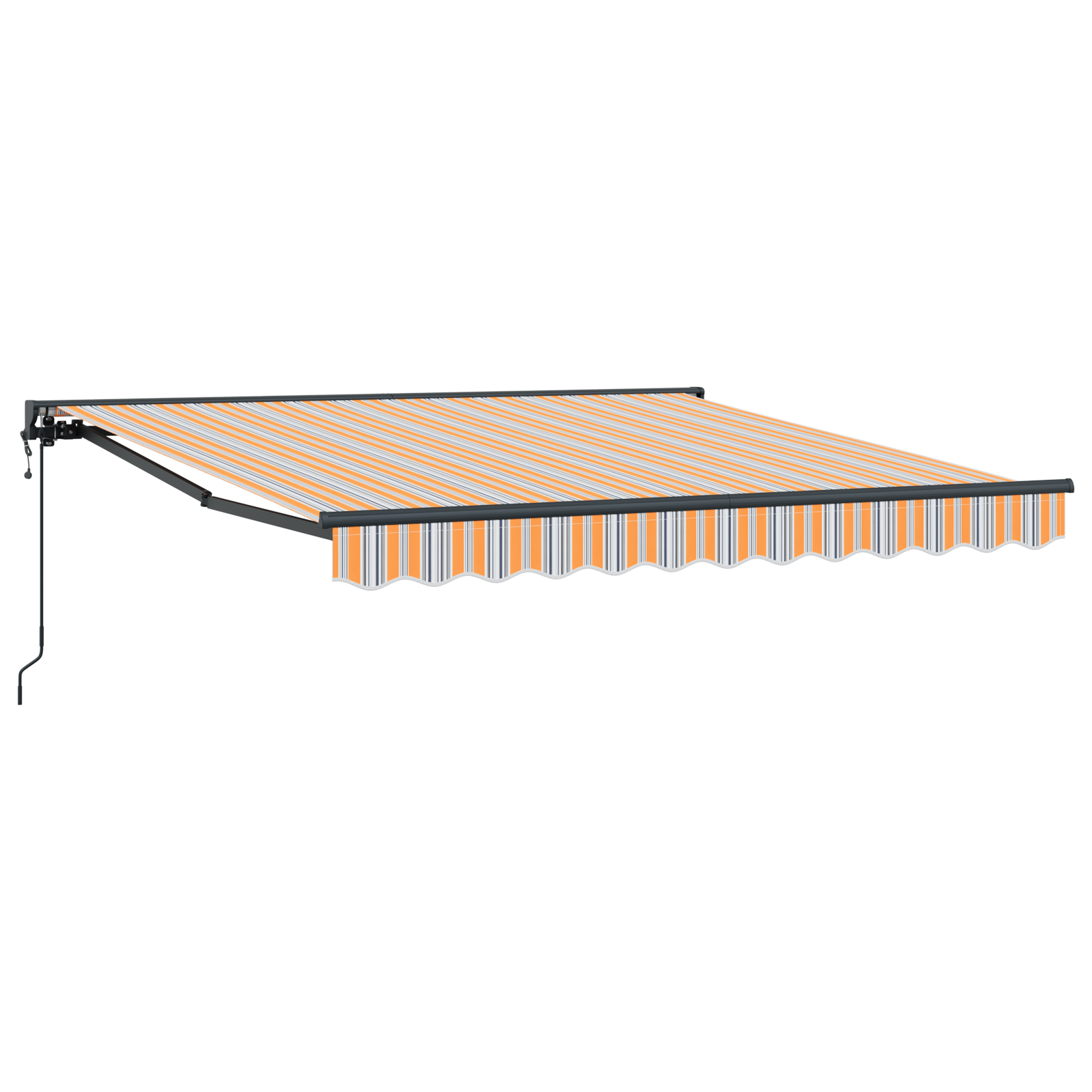 Innvendbar Markise Fargerik stripe 300x250 cm stoff