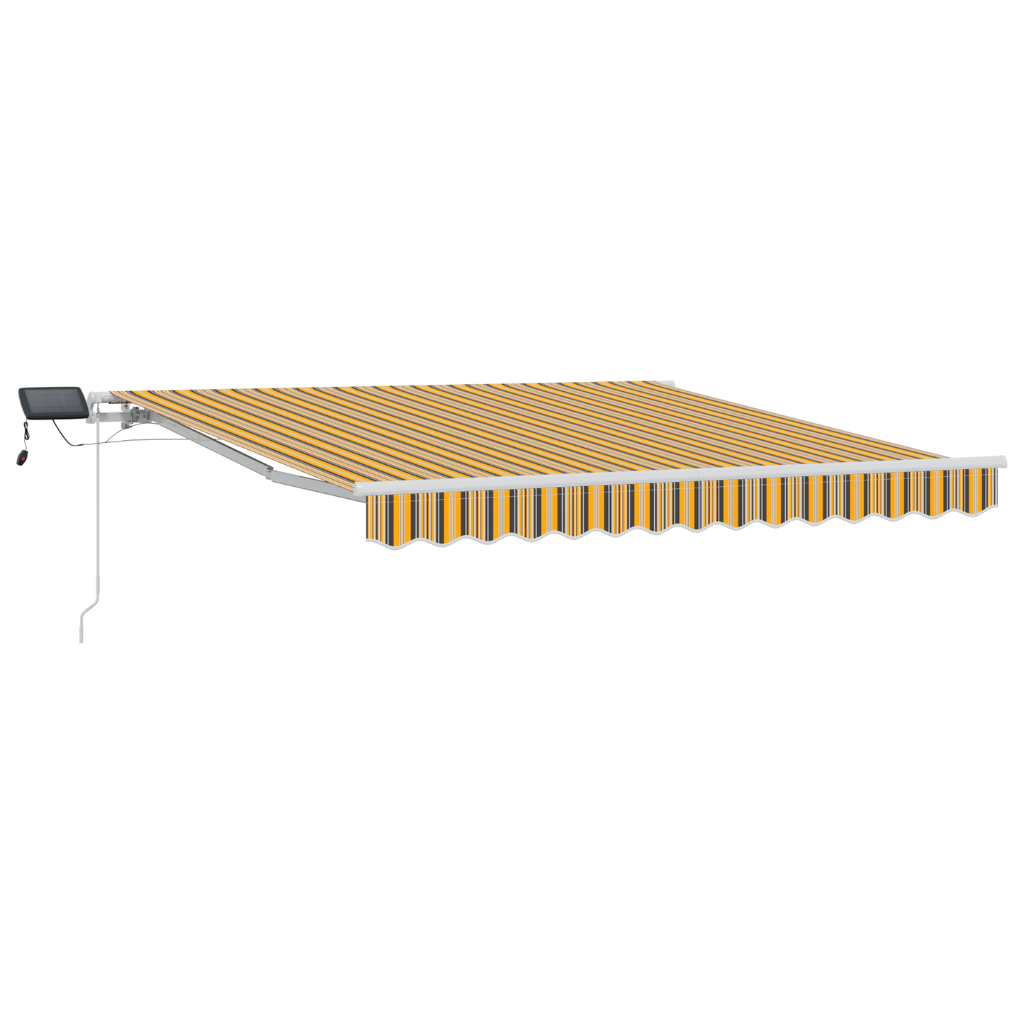 Innvendbar Markise Flerfarget 300 x 250 cm Stoff og stål