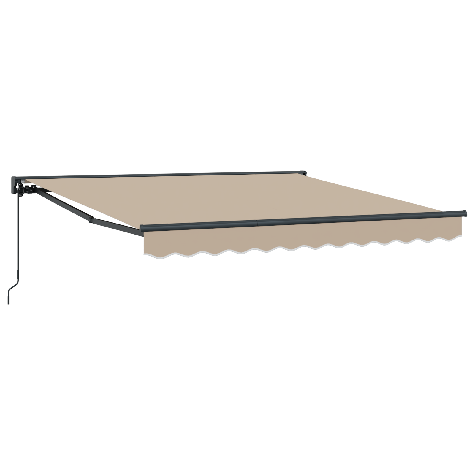 Innvendbar Markise Beige 300x250 cm stoff