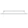 Innvendbar Markise Rød og hvit 350 x 250 cm Stoff, Metall