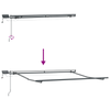 Innvendbar Markise Flerfarget 350 x 250 cm stoff
