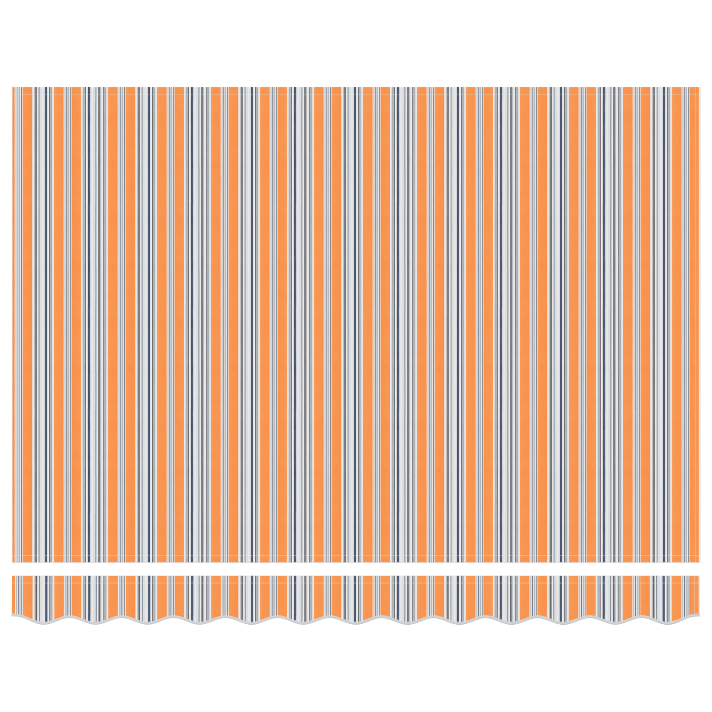 Markise Flerfarget 350 x 250 cm Polyester og aluminium